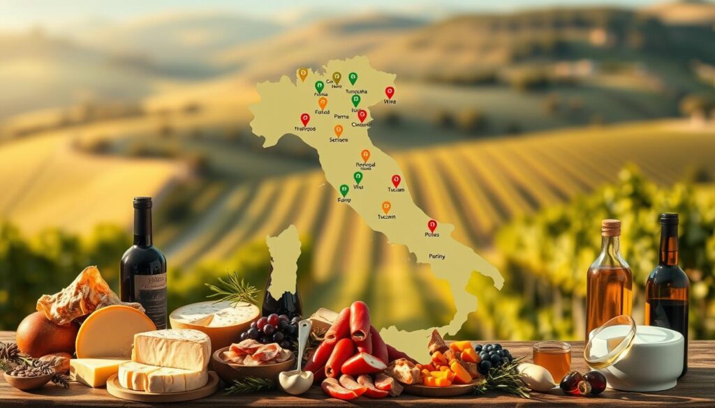 mappa esportazioni agroalimentari italiane